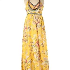 Vineet Bahl Yellow Maxi Dress